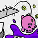 Piggy banks diving into a pool with judges holding up scores