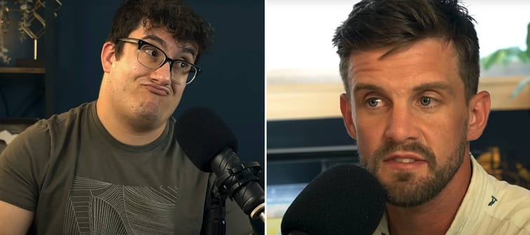 Caleb Hammer speaks with Michael in an episode of "Financial Audit."