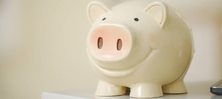 White piggy bank
