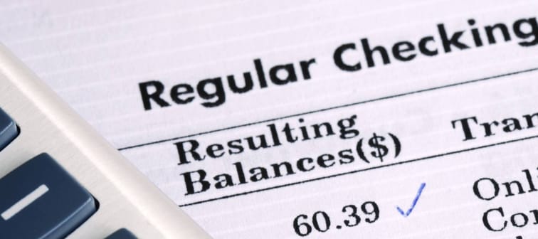 Checking account statement